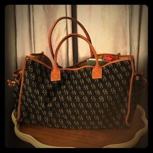 Vintage Downey & Bourke large tote bag